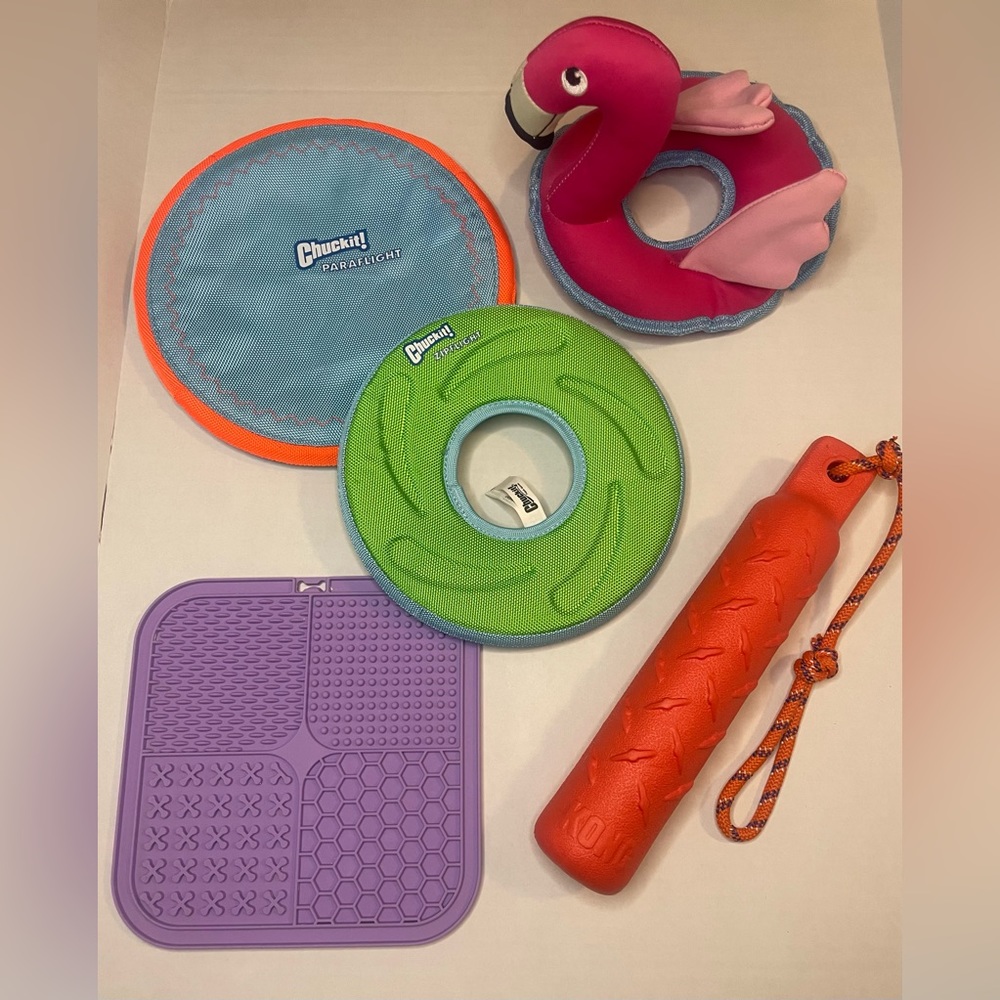 Dog Zipflight Disc, Paraflight Toy, KONG Training toy, Flamingo Float, L…